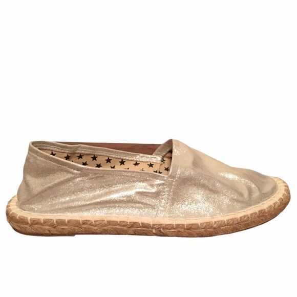 COLORS OF CALIFORNIA Silver Slip-On Espadrilles Sandals Shoes Silver 39 - Picture 1 of 7
